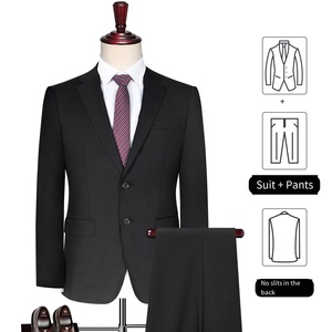 HARCHOY Costumes d'affaires pour hommes pour adultes <span class=keywords><strong>Assurance</strong></span> bancaire Professions juridiques Pantalon respirant à fermeture éclair en stock pour le lieu de travail - Product Image 4