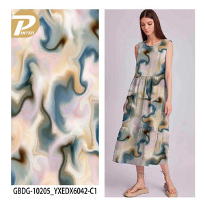 صيف جديد مخصص طباعة الأزهار بيع بالجملة القبلية Rayon قماش البوبلين لفستان - Product Image 2