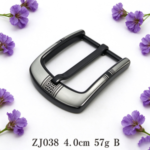 Soft Rounded Rectangle Zinc Alloy 40mm Pin <b>Buckle</b> Mixed Polish Single Prong Clasp Craft Fitting for Leather Wallet Hand <b>Strap</b> - Product Image 3