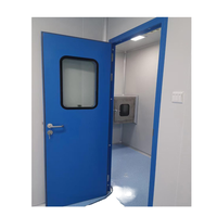 Portes battantes en acier inoxydable durables, directement de l'usine, à pousser et à tirer, porte d'isolation intérieure, certifiées ISO trois systèmes