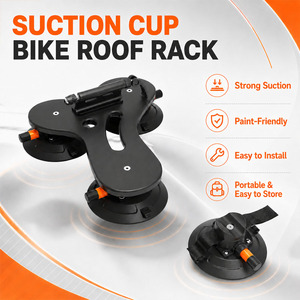 <span class=keywords><strong>Portabicicletas</strong></span> Universal para Techo de Auto con <span class=keywords><strong>Ventosa</strong></span> Manual de 6 Pulgadas, Fácil Instalación sin Herramientas - Product Image 1