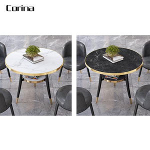 fábrica con cafetería y <span class=keywords><strong>restaurante</strong></span> muebles de diseño moderno de metal de oro mesas <span class=keywords><strong>restaurante</strong></span> mesa de comedor - Product Image 3