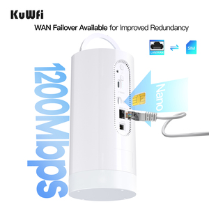 Pin 10000mAh kuwfi CAT6 4g + Bộ định tuyến Wi-Fi Thẻ Sim TTL ngoài trời trong nhà 4g + Bộ định tuyến không dây có Đèn Cắm Trại - Product Image 5