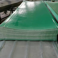 Plaque en plastique renforcé de fibres de verre transparente, panneau de toiture en fibre de verre découpé sur mesure