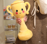 Peluche personnalisée en forme de trophée, jouet en peluche doux, poupée récompensée, coussin trophée créatif et mignon pour enfants, cadeau et décoration intérieure