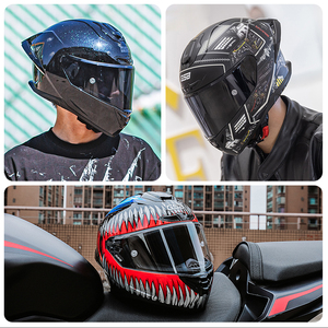 361Gt Dual Visor Full-Coverage Motorcycle Helmet for Men Women Personalized Large Tail New Condition ABS Cool Rider's Gear - Product Image 5