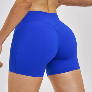 Shorts de yoga respirants <span class=keywords><strong>et</strong></span> à séchage rapide pour femmes, shorts de fitness élastiques à <span class=keywords><strong>taille</strong></span> haute pour la course à pied, la salle de sport <span class=keywords><strong>et</strong></span> les sports de plein air - Product Image 2
