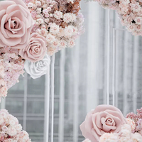 Nouvelle conception de rose artificielle géante, fleur décorative imperméable en EVA, pour intérieur, extérieur, scène, Noël, célébration de remise de diplôme
