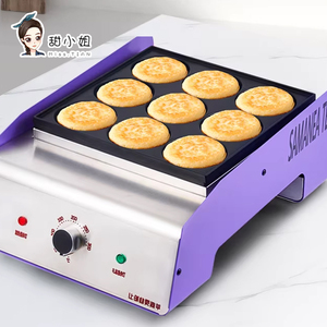 Machine à œufs et burgers professionnelle antiadhésive Miss Sweet, double fonction pour la préparation de gâteaux rouleaux et de gâteaux aux haricots rouges - Product Image 1