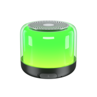 Lumière RVB Bluetooth 5.3 360° °   Haut-parleur portable mini avec son surround et 7 modes d'éclairage pour les voyages en extérieur