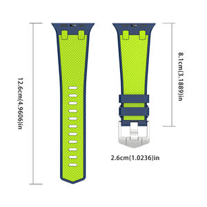 Correa de Silicona para Reloj Apple Watch S10 11 46mm Ultra 49mm SE 44mm, Correa Deportiva de Doble Color, Venta al Por Mayor - Product Image 2