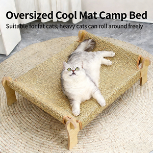 เปลแมวไม้ขนาดใหญ่แบบเปลญวน 4 ชั้น ถอดประกอบได้ ทนทานทุกฤดู ใช้ได้ทั้งในบ้าน/นอกบ้าน โซฟาอเนกประสงค์ - Product Image 2