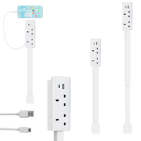 Multiprise rotative extensible avec ports USB-A, USB-C et 2 prises CA