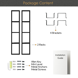 Wall Mount 34 inch phương tiện truyền thông lưu trữ giá CD <span class=keywords><strong>DVD</strong></span> Organizer kim loại nổi kệ bộ 2 tùy chỉnh kim loại giá - Product Image 2