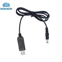 Câble adaptateur USB AITEWIN ROBOT avec indicateur lumineux, module d'alimentation DC 5V DC 9V / 12V, convertisseur USB 1M, prise 2.1x5.5mm