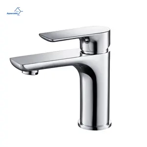 Aquacubic cUPC CE Chrome Brass Wash Hand Face Washroom Bathroom Basin Faucet
