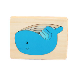 Bằng Gỗ 5 Cái Nhiều Lớp Câu Đố Học Sớm Phim Hoạt Hình Thỏ Voi 3D Bảng Câu Đố Đồ Chơi Giáo Dục Cho Trẻ Em Trẻ Em - Product Image 1