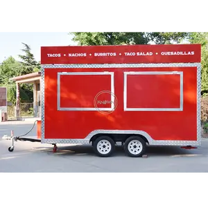 Ce Dot 4M Mobiele Food Kar Food Trailer Voor Verkoop Mobiele Straat Keuken Kar Concessie Catering Trailer Food Truck