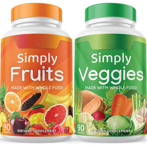 Gomitas Veganas Sin Azúcar con Sabor a Frutas, Mezcla de Frutas y Verduras, Multivitamínico, Suplemento para la Salud de Adultos - Product Image 1