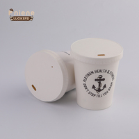 Couvercle de gobelets en papier jetables Couvercle de gobelets en papier en gros Couvercles en plastique