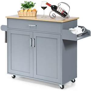 Armoire de rangement blanche avec 2 tiroirs, buffet de cuisine, meuble de rangement pour salle à manger - Product Image 4