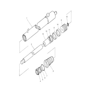 Cilindro de Elevación Doosan Daewoo A10135248 de Doble Efecto, Acero Cromado Duro, para Montacargas D50S5 D60S5 D70S5 - Product Image 1