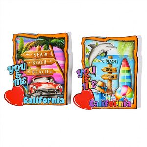 Souvenirs de Californie en gros, aimants de réfrigérateur en bois 3D faits à la main, souvenirs promotionnels à vendre - Product Image 4