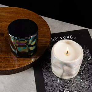 เทียนหอมอโรมาเทอราพีจากถั่วเหลืองออร์แกนิกใช้งานได้นานโถเซรามิกทำด้วยมือไม่มีกลิ่นสำหรับของขวัญวันหยุดและวันพ่อ - Product Image 3