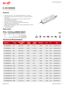 ไดรเวอร์ LED แบบหรี่แสงได้ UL/CUL IP67 กันน้ำ 0-10V/1-10V/10V PWM/โพเทนชิโอมิเตอร์  100-277V AC-DC 12/24/48V  แหล่งจ่ายไฟ LED แบบเดี่ยว - Product Image 5