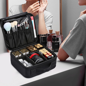 Trousse de <span class=keywords><strong>Maquillage</strong></span> Professionnelle en Polyester pour <span class=keywords><strong>Femme</strong></span>, Coffret Cadeau Complet de Kit de <span class=keywords><strong>Maquillage</strong></span> avec Fermeture Éclair - Product Image 2