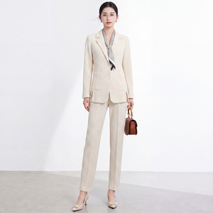 Women's Casual Pleated Office Lady Style Two-piece <b>Blazer</b> <b>Set</b> Suit Polyester Eco-Friendly for All Seasons Regular Fit 2026 Wear - Product Image 3