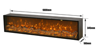 Cheminée décorative encastrée minimaliste dans le mur 3d flamme simulée pas de chauffage foyer électrique moderne intérieur