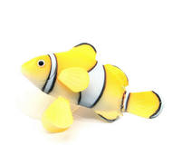 Décoration de poisson en silicone souple pour aquarium, fausse décoration de poisson artificielle pour aquarium, mini-poisson décoratif coloré, sûr et flexible