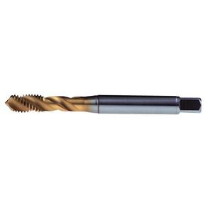 Macho de roscar universal cónico con revestimiento de TiN, helicoidal de 40 grados para orificios ciegos, tolerancia 6H - Product Image 1