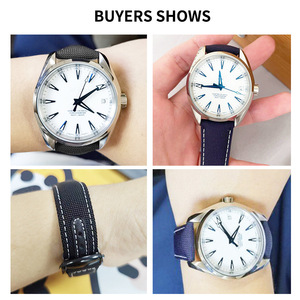 <span class=keywords><strong>Reloj</strong></span> <span class=keywords><strong>Omega</strong></span> Super Snoopy 310 con Base de Cuero y Lona, con Nueva Correa de Nailon Seahorse AT150 para <span class=keywords><strong>Hombre</strong></span> - Product Image 3