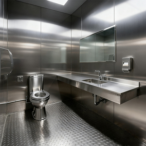 Baños Portátiles Ecológicos para Campos de Golf, Individuales y Múltiples, Públicos, de Acero Inoxidable, con Ducha y Cabina de Inodoro - Product Image 4