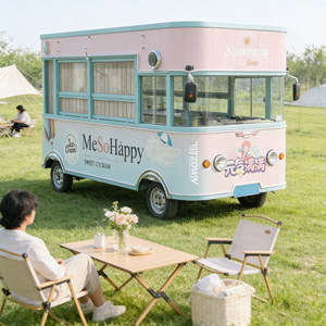 Rural Tourist Spot Food Cart Simple Practical Mobile Vending Cart for Countryside Scenic Area Snack Sales - Product Image 1