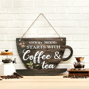 Letreros de Madera <span class=keywords><strong>Vintage</strong></span> Personalizados para Cocina, Decoración de Oficina, Letreros para <span class=keywords><strong>Cafetera</strong></span>, Placa de Arte de Madera para Colgar en la Pared - Product Image 1