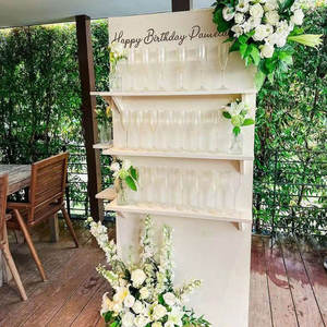 Présentoir mural en bois personnalisé de haute qualité avec design en arche pour la décoration de station de boissons extérieure pour <span class=keywords><strong>mariage</strong></span> et fête - Product Image 2
