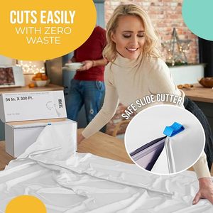 Rectangle Disposable <b>Clear</b> Shrink Bag <b>Table</b> Cloth Moisture Proof Premium Quality for Parties Everyday Use Picnic Birthday - Product Image 1