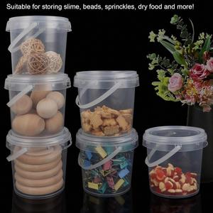 Contenedores de Almacenamiento de Plástico Transparente con Tapa y Asas, Personalizables con Logotipo, para Dulces, Manualidades, Lociones y Múltiples Usos - Product Image 2