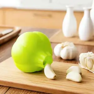 Alat pengupas bawang putih Manual, pengupas bawang putih silikon silika Gel pengupas bawang putih kreatif dapur