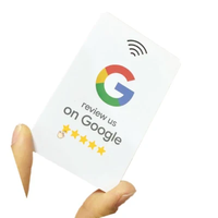 Venta al por mayor de alta calidad muestra gratis tarjetas TAP NFC revisión tarjeta de visita carte NFC Google con código QR programable