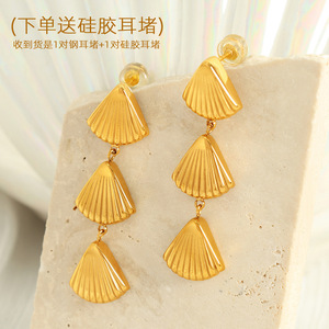 Fashion <b>Dangle</b> <b>Earrings</b> <b>Gold</b> Teardrop Shape Zinc Alloy Party Jewelry Drop <b>Earrings</b> EH502 EH521 - Product Image 3