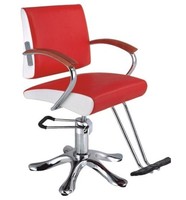 Ensemble de meubles de Salon de coiffure, chaise de style noire avec roue de poulpe