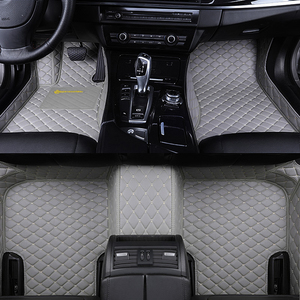 Haute qualité sport personnalisé imperméable PVC cuir rouge luxe voiture tapis tapis ensemble complet pour Kia <span class=keywords><strong>Tesla</strong></span> pour Toyota Elantra série 7 - Product Image 3
