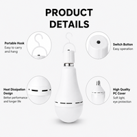 Ampoule LED d'urgence rechargeable pour plafond, blanc froid, 7W 9W 12W 15W E27 B22, idéale pour le camping - Vente chaude