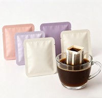 Sacs d'emballage pour café à trois soudures latérales, qualité alimentaire, personnalisés, en gros usine, étanches à l'humidité, structure PET/AL/PE, pour café filtre