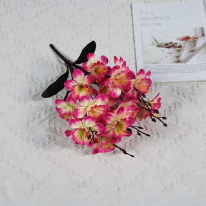 Fleurs artificielles en soie de narcisse et de magnolia à cinq branches - Décoration douce pour l'aménagement intérieur et extérieur - Vente en gros à l'exportation - Product Image 2
