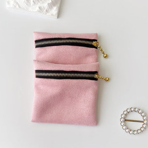 <b>Luxury</b> Velvet Jewelry Pouch with Zipper Travel Ring & Earring Organizer for Women Travel Organizer & <b>Gift</b> <b>Bag</b> for Accessories - Product Image 5